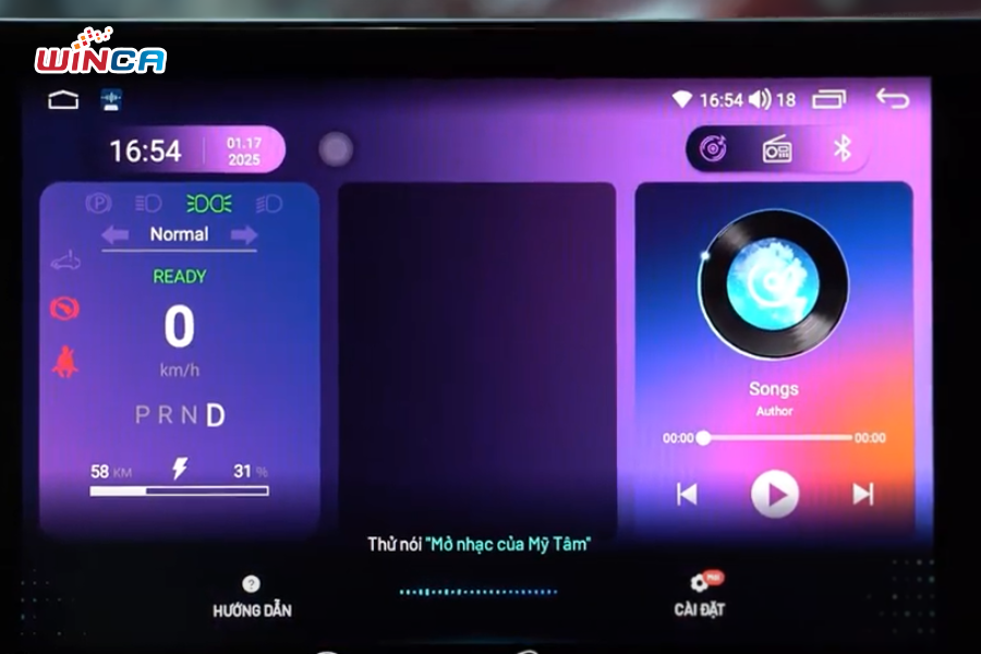 Màn hình Android VF3 - Tính năng điều khiển bằng  giọng nói thông minh, rảnh tay khi lái xe