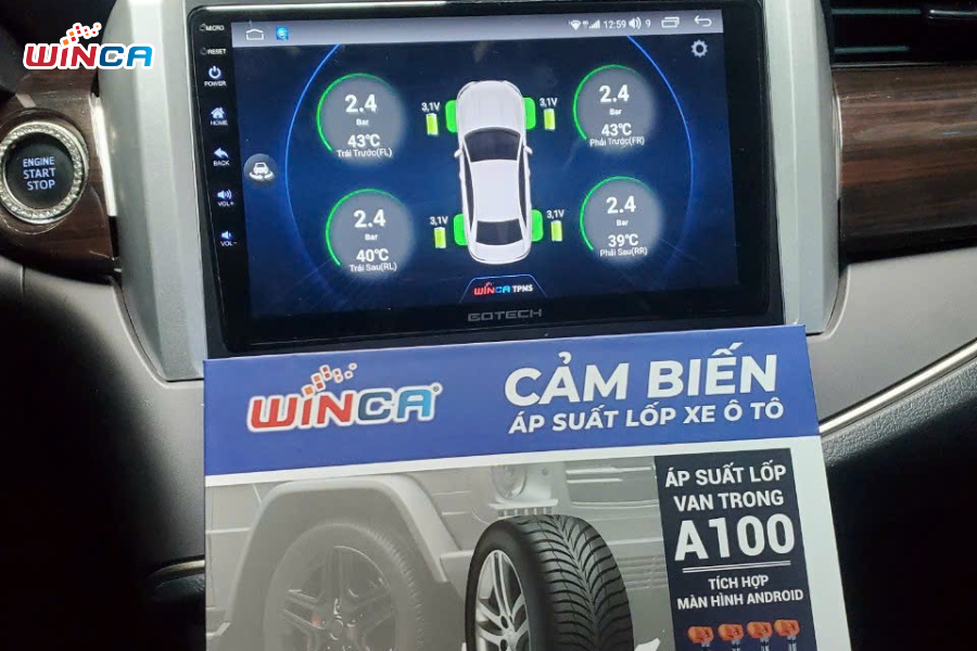 Cảm biến áp suất lốp tăng cường sự an toàn và tiện ích cho khoang lái.