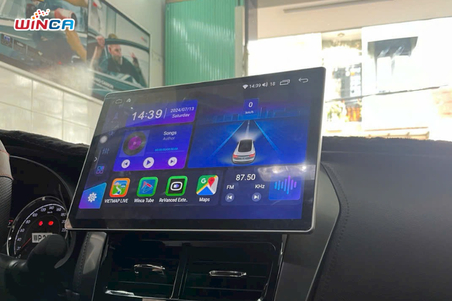 Màn hình android Winca trên xe Toyota Vios