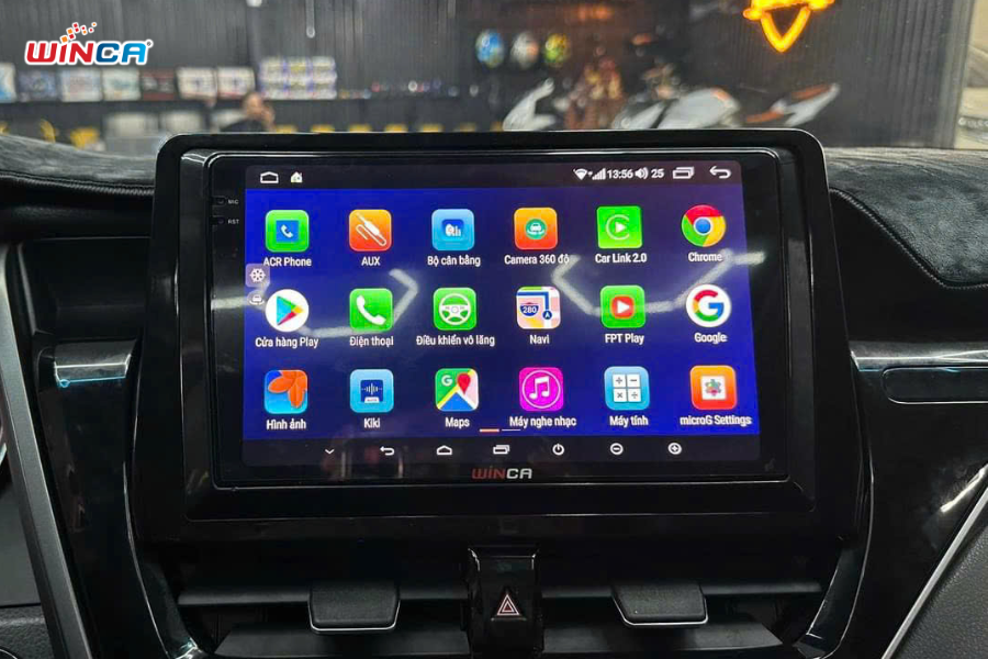 Màn hình Android ô tô tích hợp nhiều tính năng tiện ích