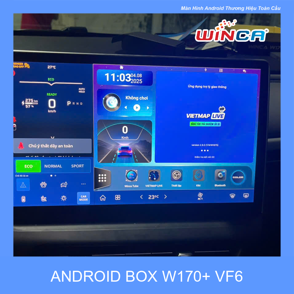 Android Box Winca W170 xe Vinfast VF6