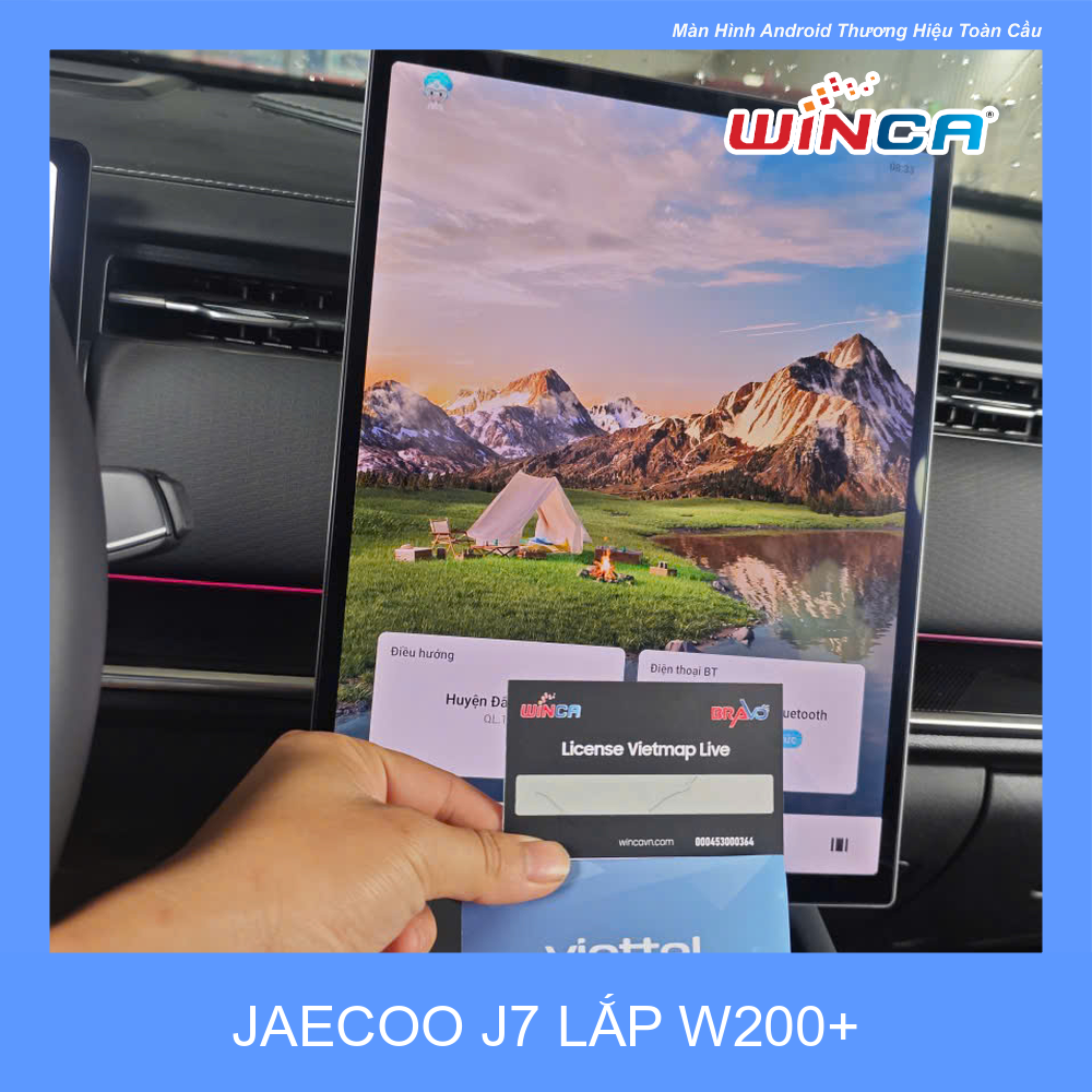 JAECOO J7 lắp AndroidBox Winca W200+