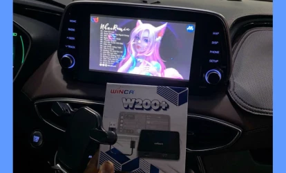 ANDROID BOX W200+ TRÊN HYUNDAI SANTAFE