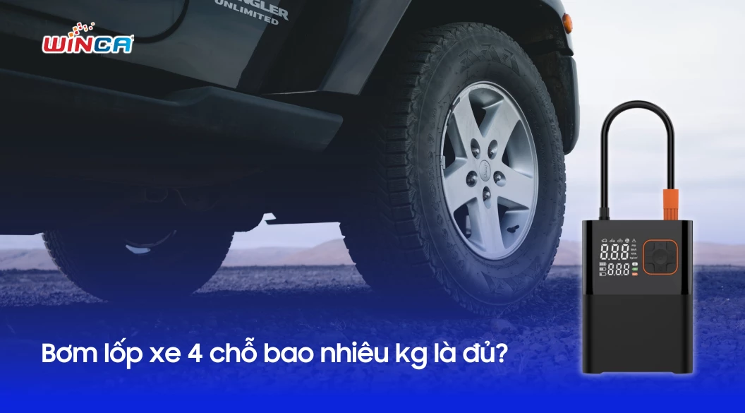 [Giải đáp] Bơm lốp xe 4 chỗ bao nhiêu kg là đủ? 3 lưu ý cần biết khi bơm lốp xe 4 chỗ