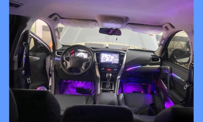 LED NỘI THẤT K4 PRO TRÊN MITSUBISHI PAJERO SPORT