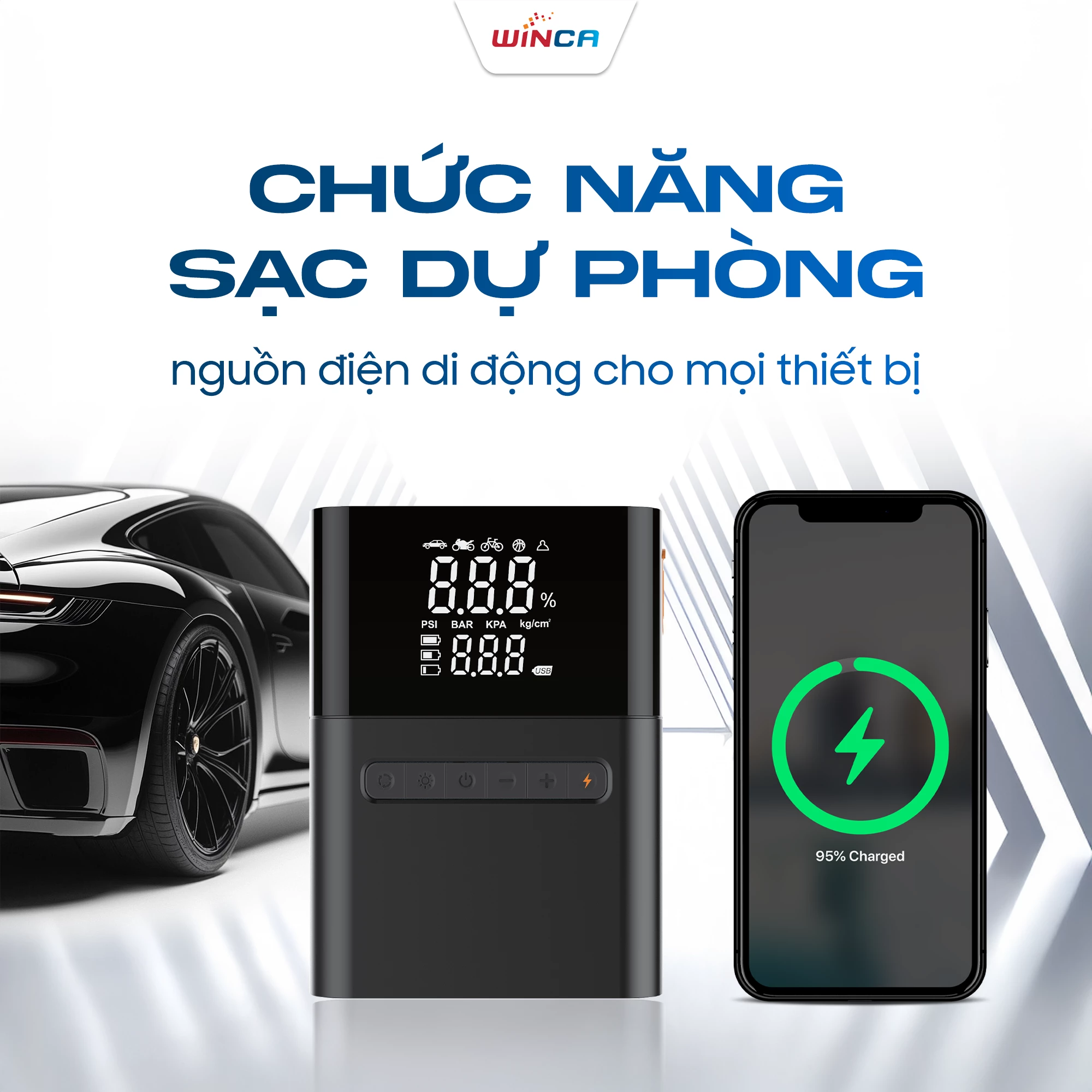 CHỨC NĂNG SẠC DỰ PHÒNG - NGUỒN ĐIỆN DI ĐỘNG CHO MỌI THIẾT BỊ