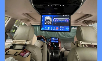 MÀN HÌNH ỐP TRẦN Ô TÔ TRÊN TOYOTA SIENNA 2011