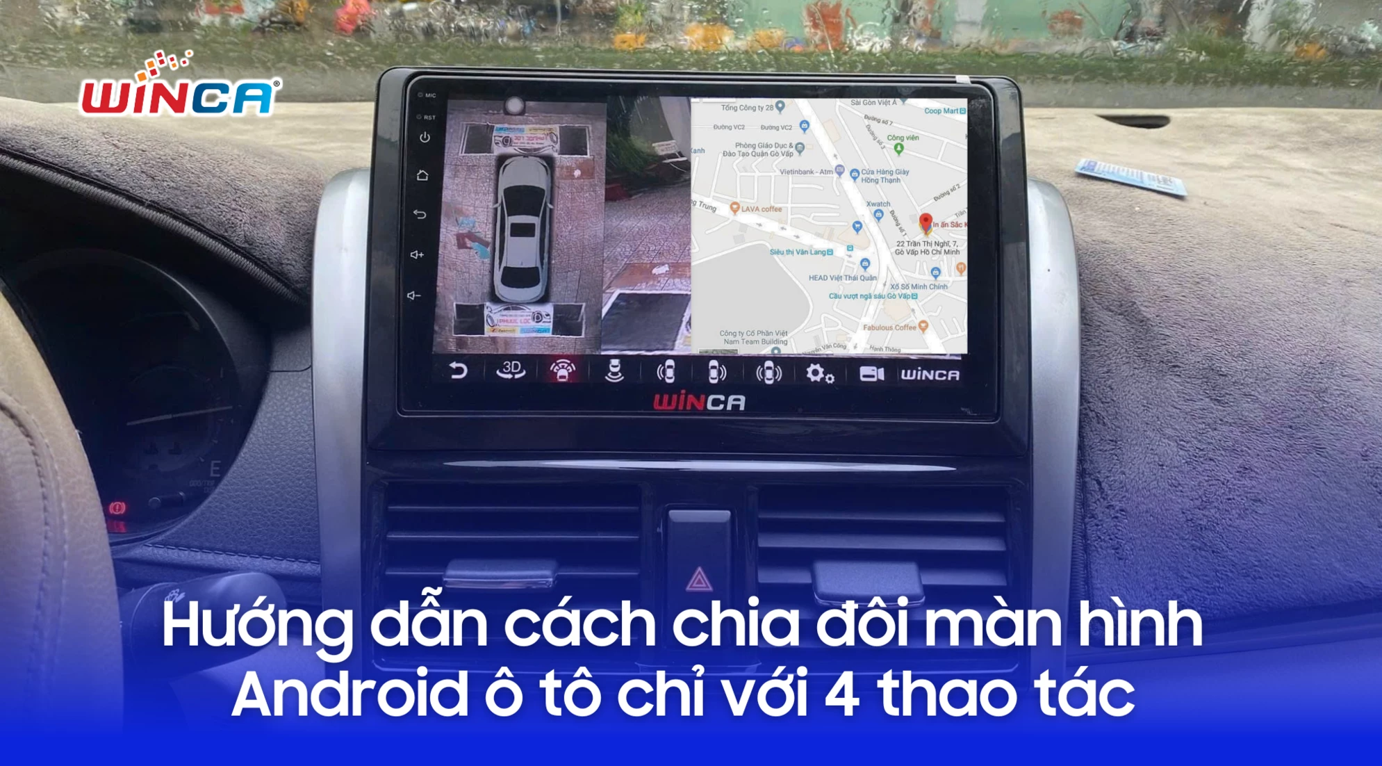 Hướng dẫn cách chia đôi màn hình Android ô tô chỉ với 4 thao tác