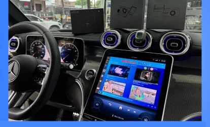 ANDROID BOX W200+ NEW PRO PLUS TRÊN XE MERCEDES