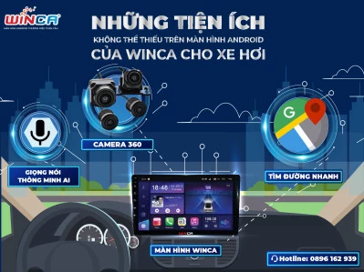 Những Tiện Ích Không Thể Thiếu Trên Màn Hình Android Của Winca Cho Xe Hơi