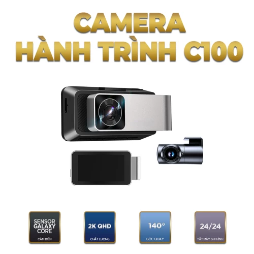 Winca C100 l&agrave; d&ograve;ng camera h&agrave;nh tr&igrave;nh c&oacute; thể t&iacute;ch hợp t&iacute;nh năng tắt m&aacute;y ghi h&igrave;nh 24/24, an to&agrave;n...