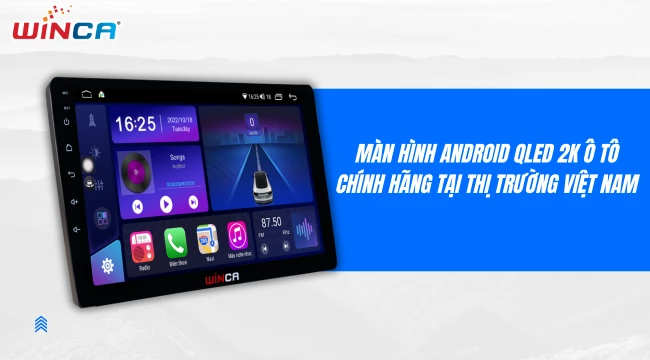 Màn hình Android QLED 2K ô tô chính hãng tại thị trường Việt Nam