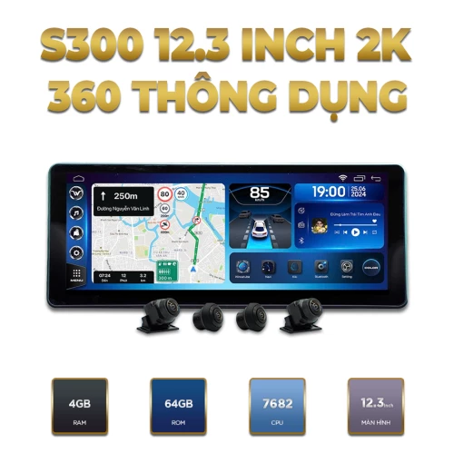 M&agrave;n H&igrave;nh 12.3 Inch 2K d&ugrave;ng chung l&agrave; d&ograve;ng sản phẩm c&oacute; thể gắn cho nhiều d&ograve;ng xe, ph&ugrave; hợp...