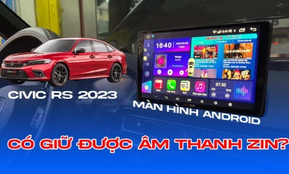 HONDA CIVIC RS 2023 NÂNG CẤP MÀN HÌNH ANDROID LIỆU CÓ GIỮ ĐƯỢC HỆ THỐNG ÂM THANH ZIN?? WINCA QLED 2K