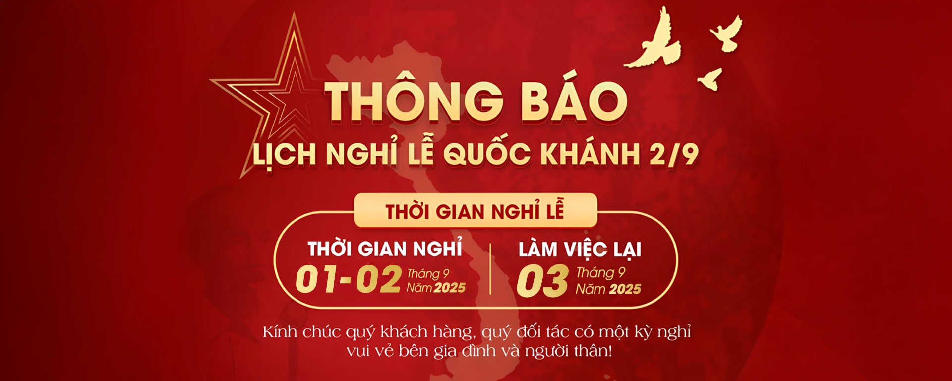 Thông báo nghỉ lễ 2/9 Winca Việt Nam