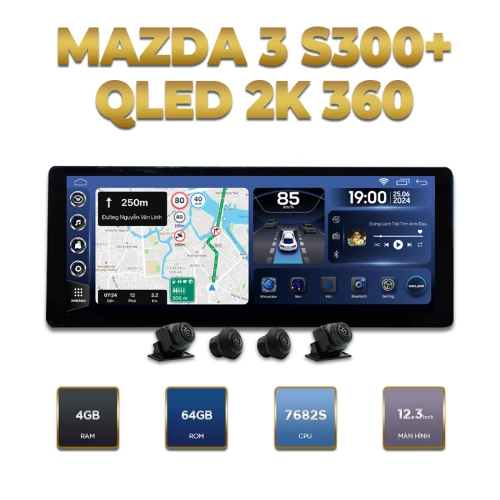 M&agrave;n h&igrave;nh cảm ứng 12.3 Inch Độ ph&acirc;n giải 2400&times;900 px , hỗ trợ video 4K